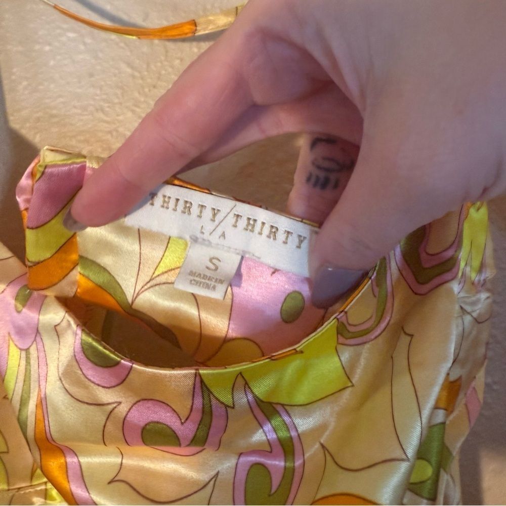 Thirty Thirty Floral Maxi Dress in Yellow and Pink Small - Picture 4 of 7